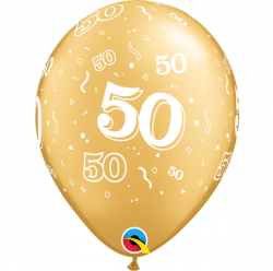 Latexballon 50 Gold Metallic